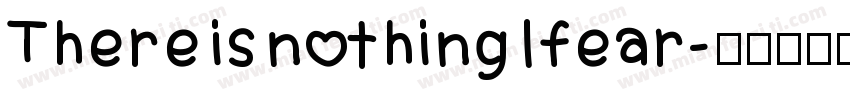 There is nothing I fear字体转换